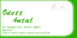 odett antal business card